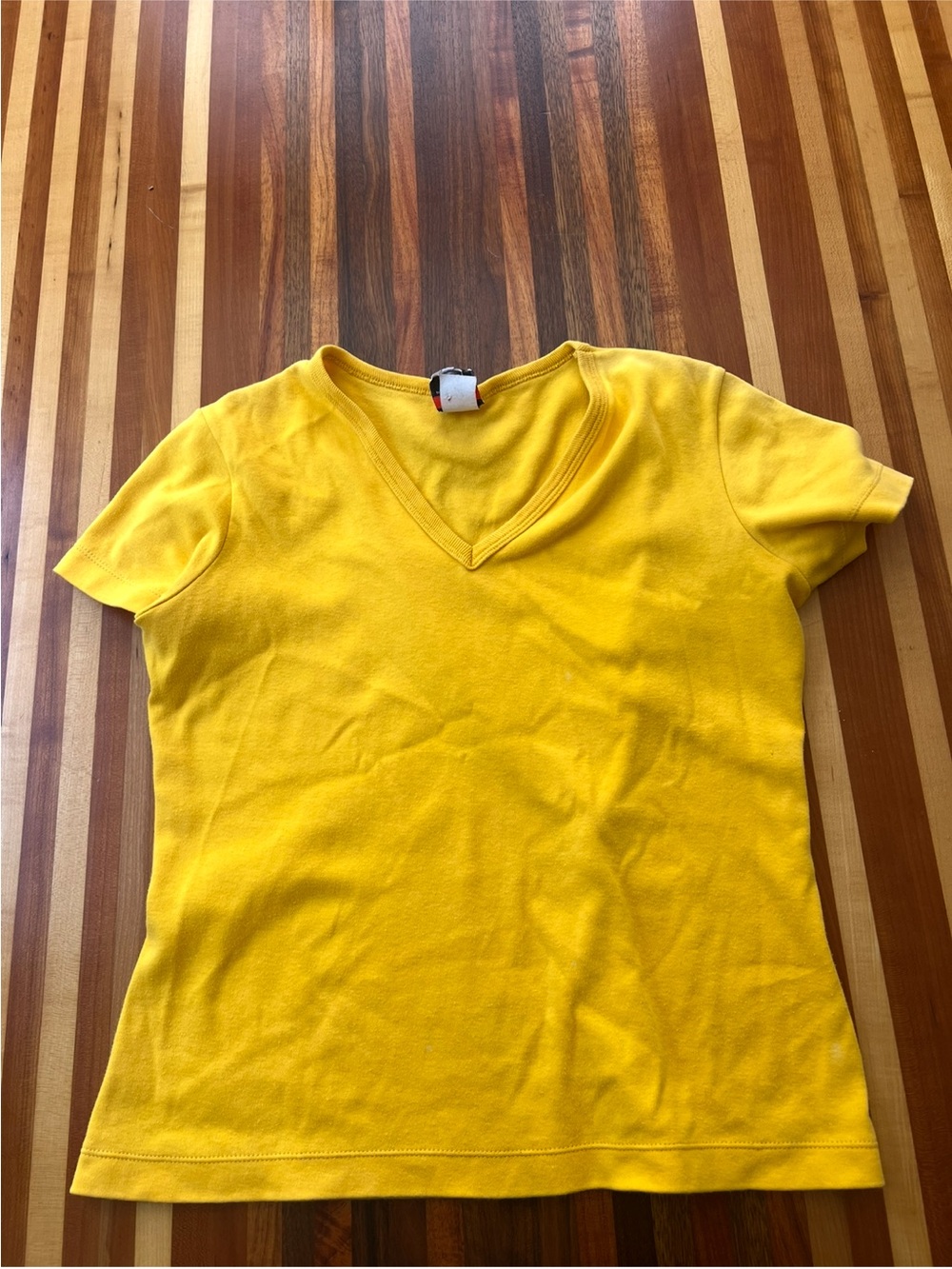 Sears Women's V-Neck Tank Top in Bright Yellow